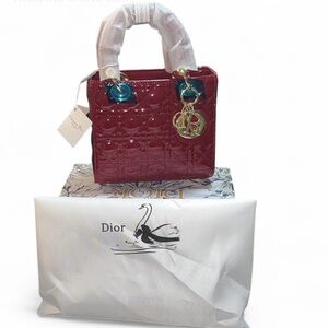 Red Glossy Red Mini Bag